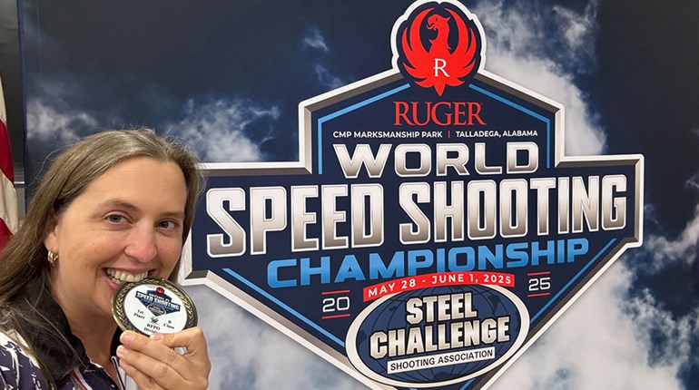 NRA Women | Team ZeroTech’s Ashley Krenek Takes Gold at 2025 World Speed Shooting Championship