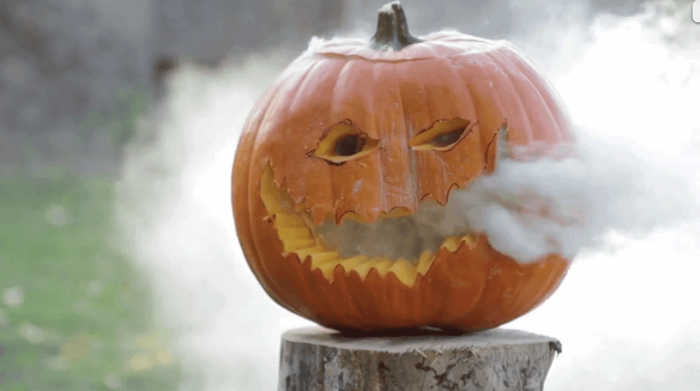 Smoking Pumpkin Target