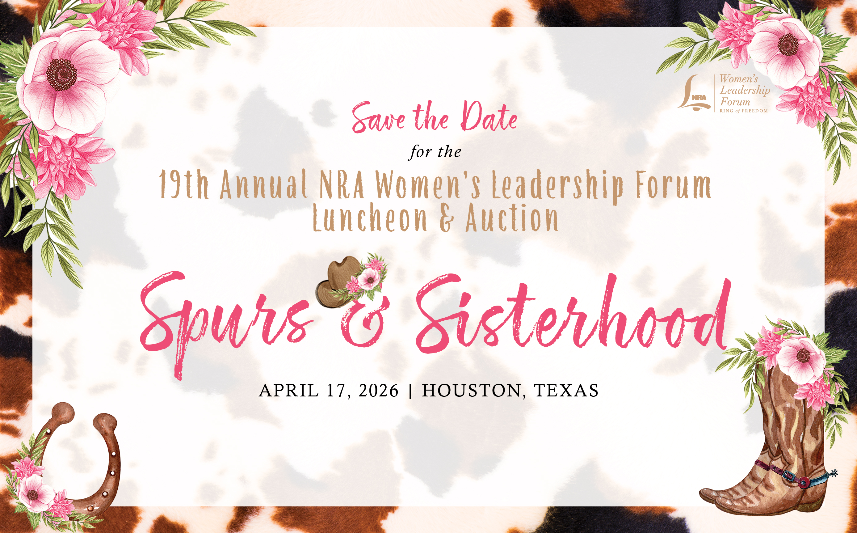 NRA Women | Save the Date: NRA Women's Leadership 19th Annual Forum Luncheon & Auction