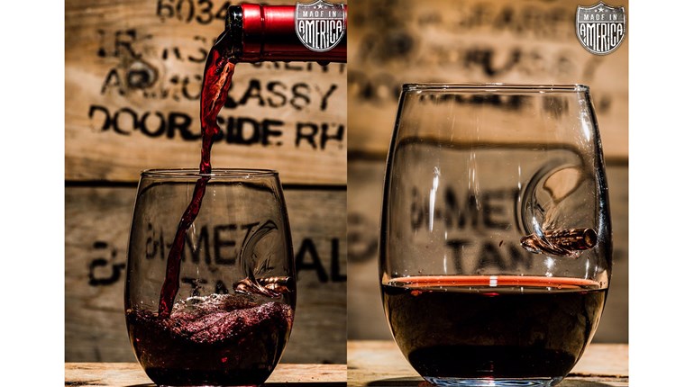 NRA Women | We Love It: Nine Line Apparel Bullet Wine Glasses