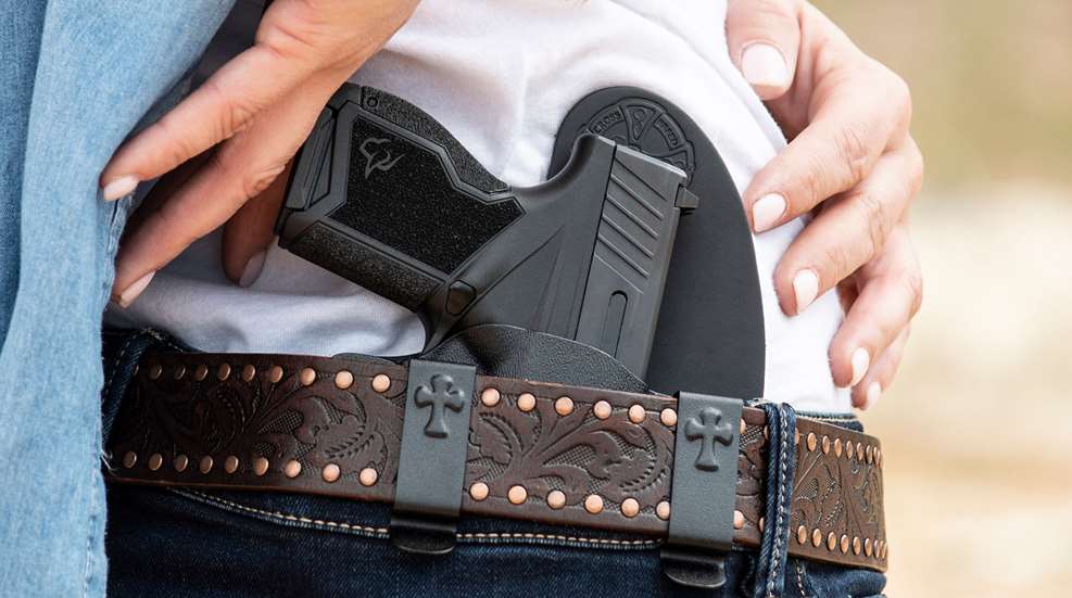 Woman With Crossbreed IWB Holster