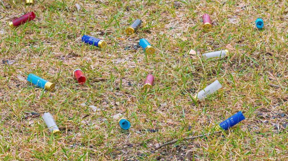 Deering Shotgun Shells On Ground