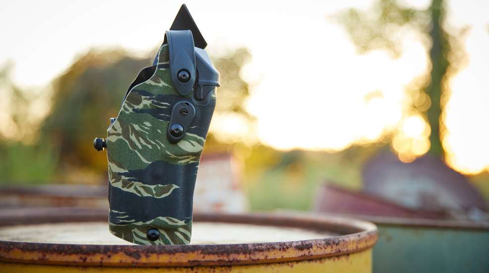 Safariland Environmental Yellow Drum No Firearm Tiger Stripe
