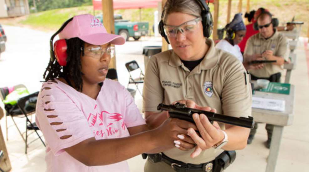 Ladies Who Hike Take Handgun Course