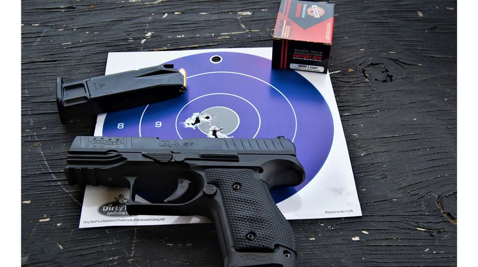 Walther Q4 Black Hills Paper Target
