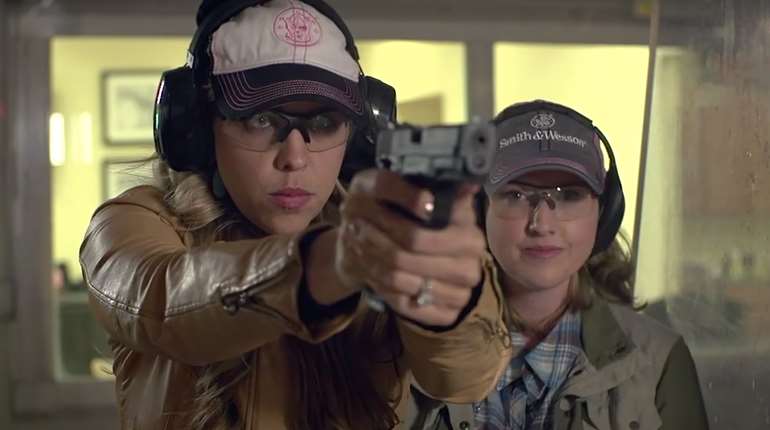 Shooting On Range With Instructor