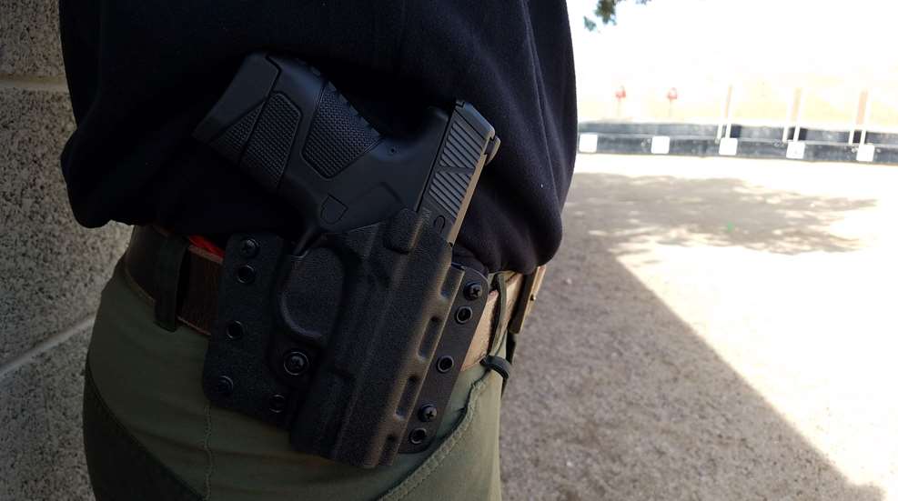 Concealed Carry Holster OWB On Range