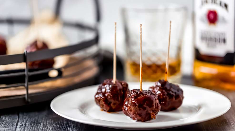 BBQ Bourbon Venison Meatballs
