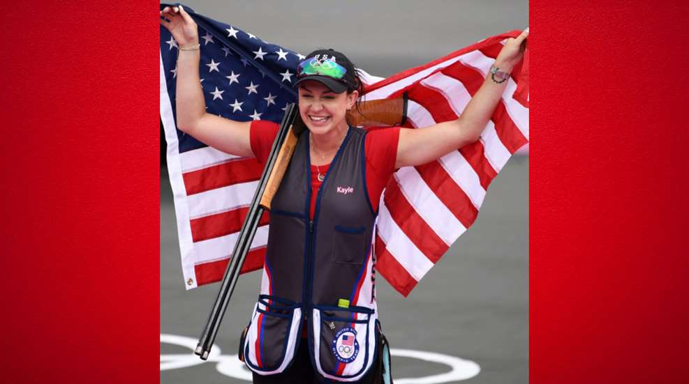 Kayle Browning Wins Silver Medal Trap Shooting