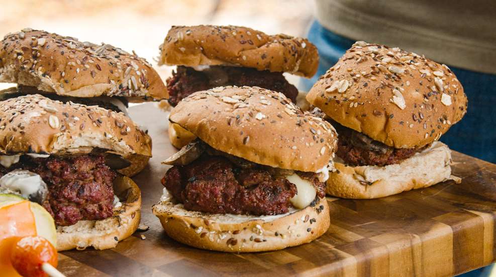 Deering Labor Day Recipes Barbecue Bear Burgers Pit Boss Image