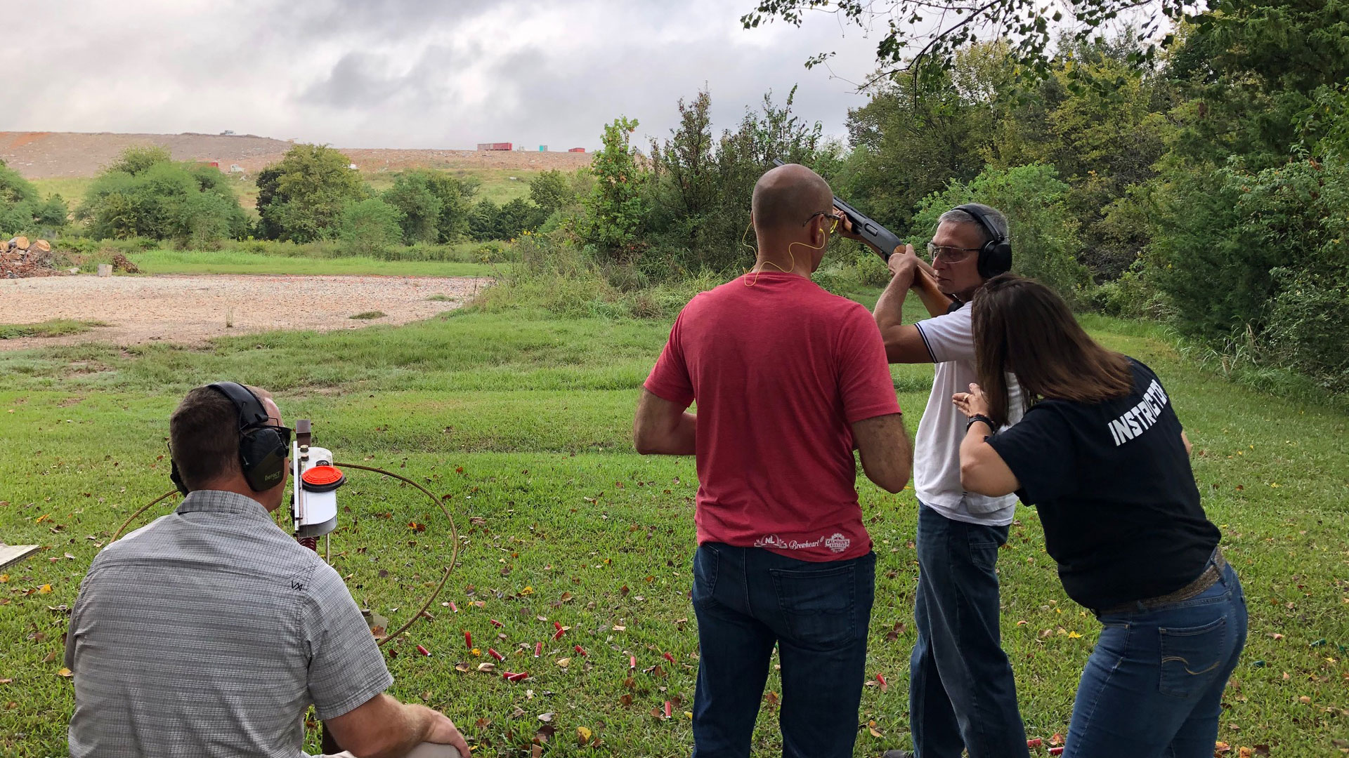 Rao Team Teaching On Shotgun Range Photo By Rao