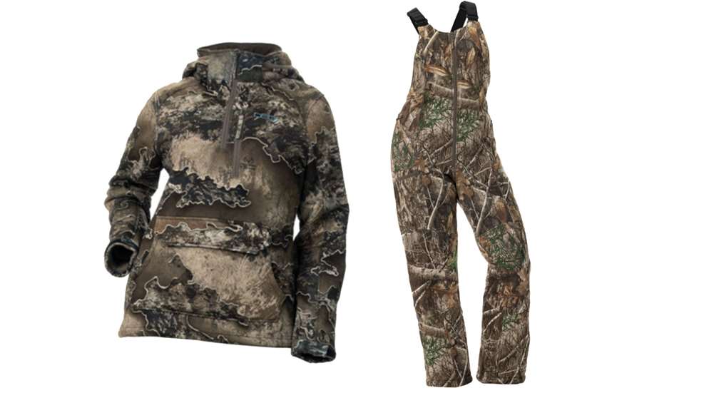 NRA Women  DSG Outerwear Announces Breanna 2.0 Fleece Camo Pullover and  Bib Set for Women