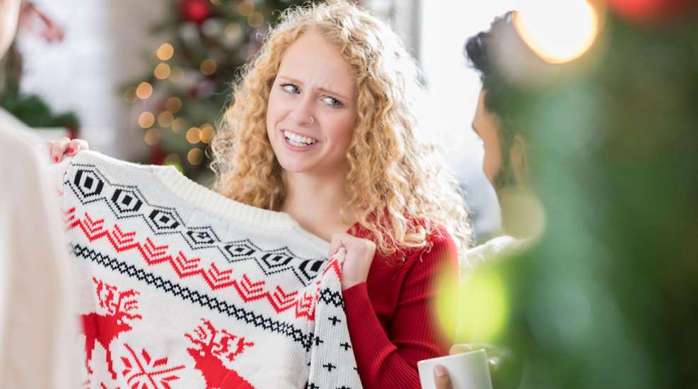 Woman Disappointed At Gift