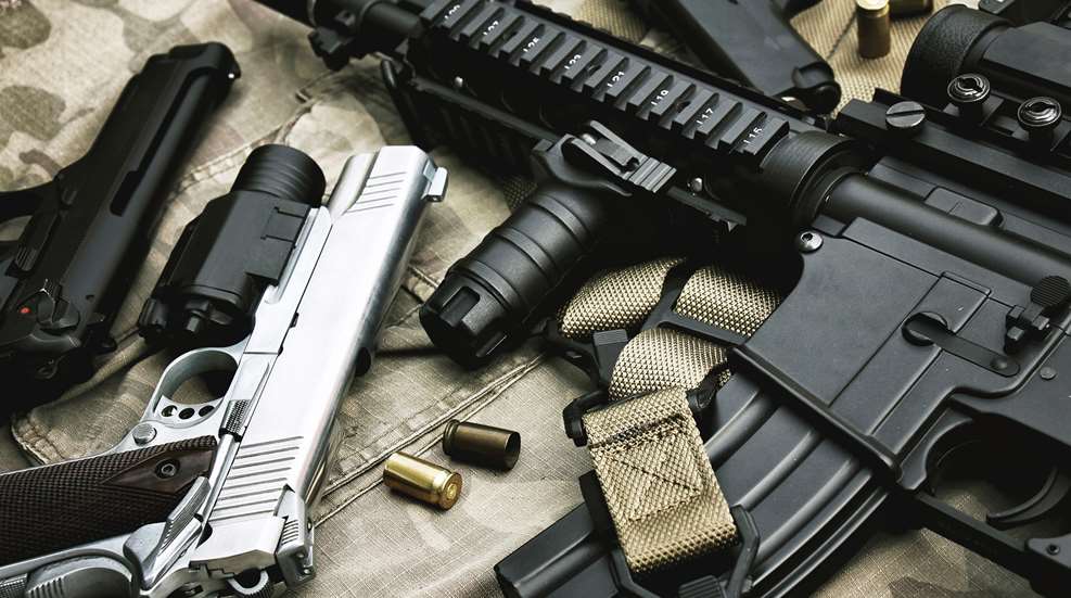 Guns Laid Out