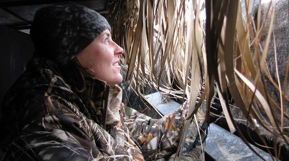 Hunter In Duck Blind