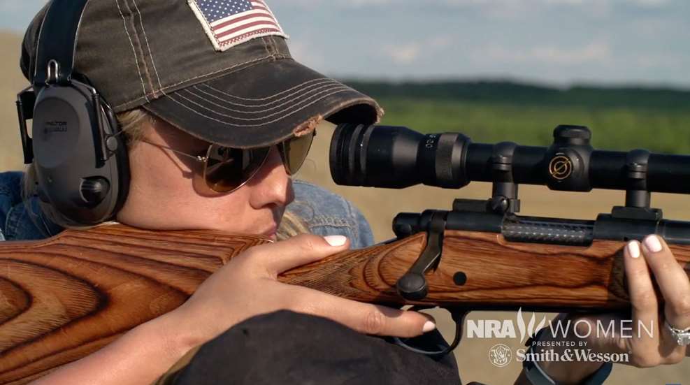 Woman At Rifle Range