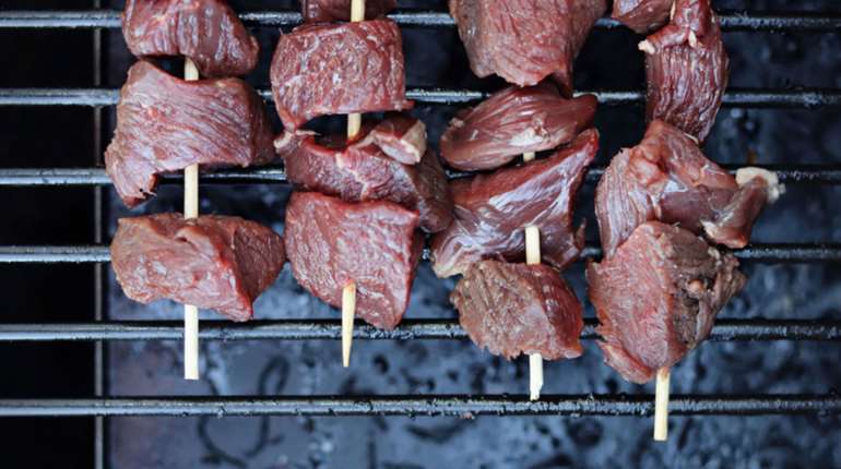 Deering Mem Day Venison Chislic