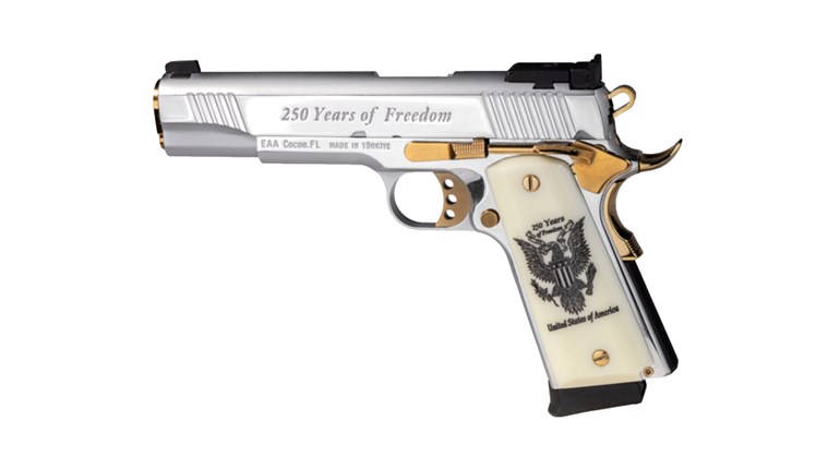 NRA Women | New Guns 2026: EAA MC 1911 250th Anniversary of U.S. Independence Special Edition Pistol 