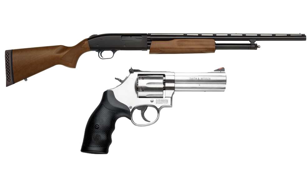 Mossberg 500 Shotgun And Smith Wesson 686 Revolver