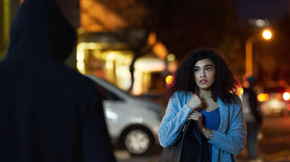 Woman Confronted By Ominous Stranger
