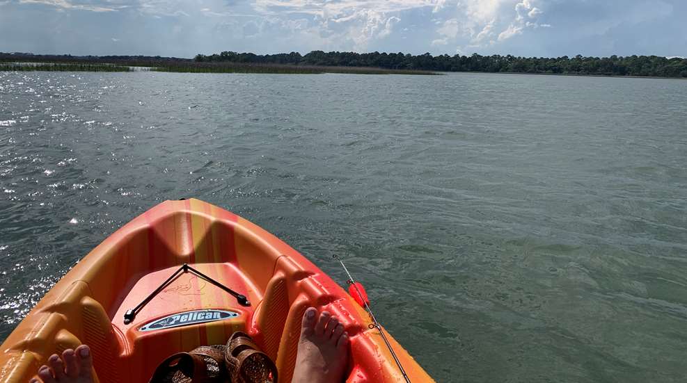 Kayaking On Marsh
