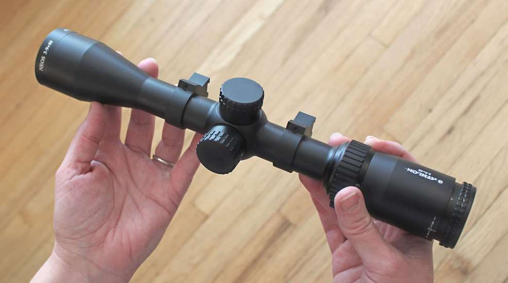 Sight Woman Holding Riflescope