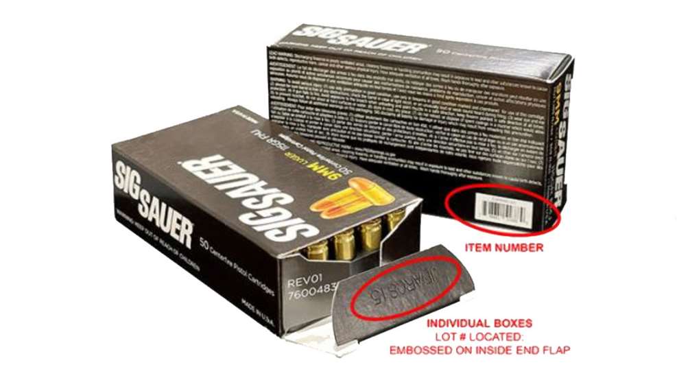 Sig Ammo Recall Lede