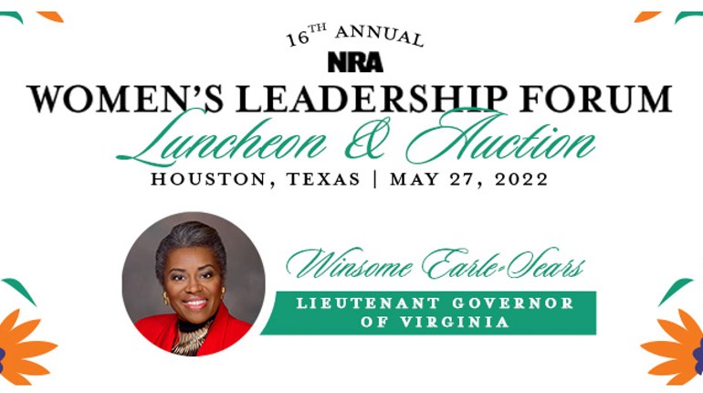 NRA Women | Va. Lt. Gov. Winsome Earle-Sears to Keynote 16th Annual NRA WLF Luncheon & Auction