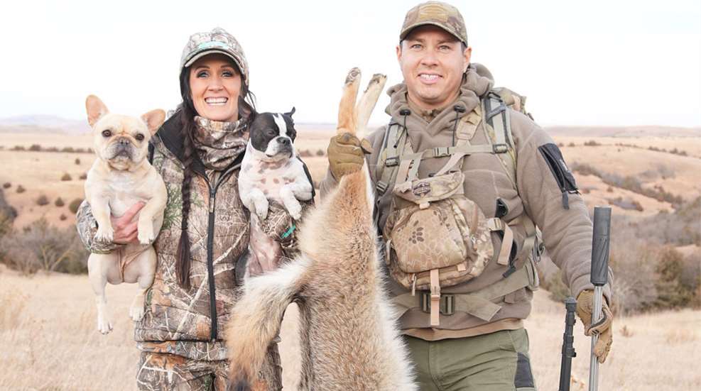 Bachman And Husband With Coyote