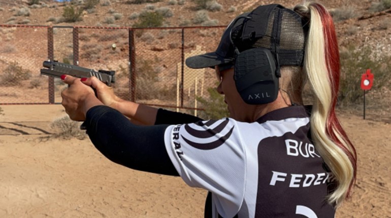 NRA Women | Team Federal’s Alysia Burrows Secures Top Spot at 2022 PCSL 2-Gun Championship