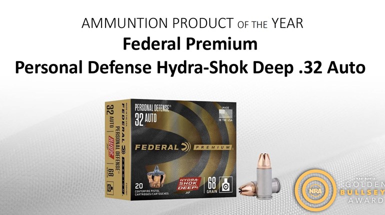 NRA Women | Federal Personal Defense .32 ACP Hydro Shock Wins NRA Golden Bullseye for Ammo of the Year