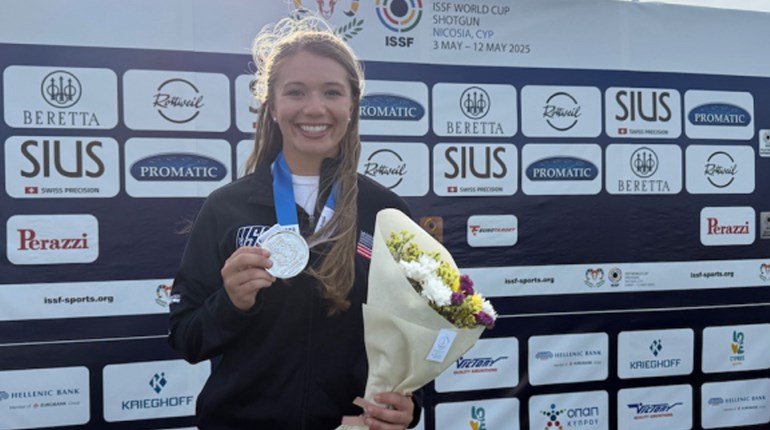 NRA Women | Sam Simonton Claims Silver in Women’s Skeet at 2025 ISSF World Cup in Cyprus