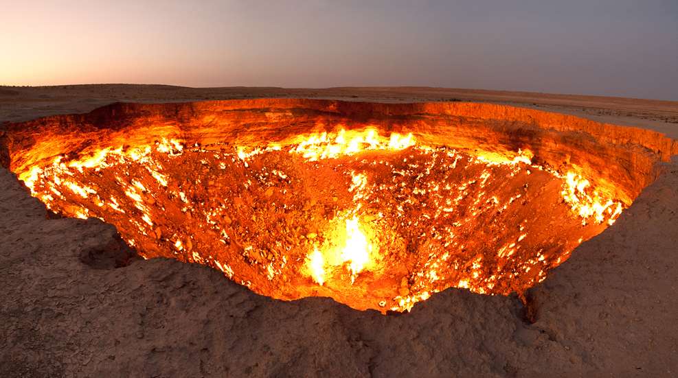 Darvasa Gas Crater Panorama