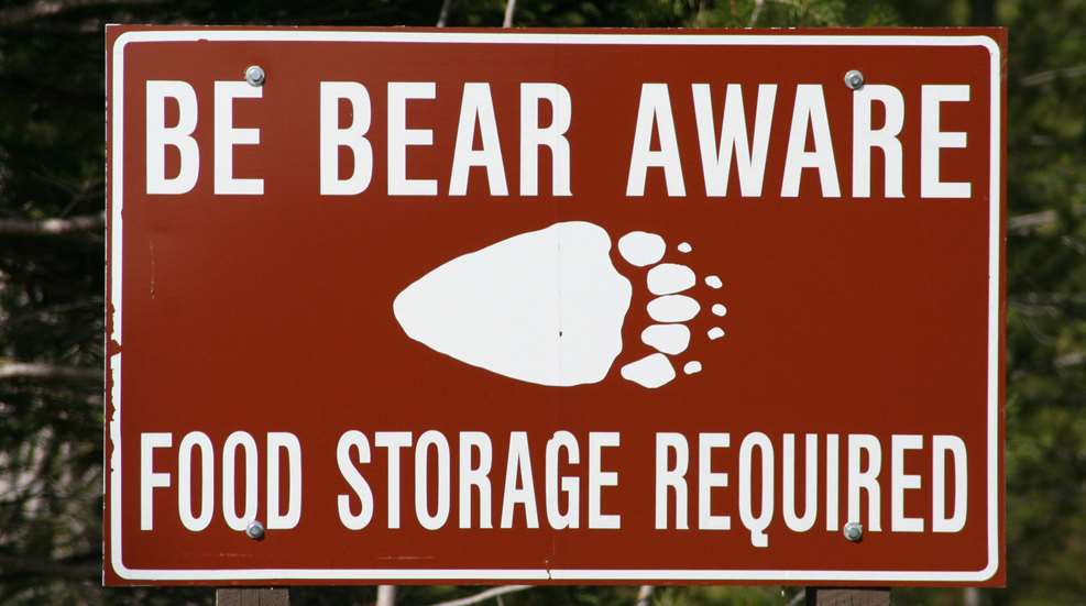 Rao Bear Bag Food Storage Sign Lede