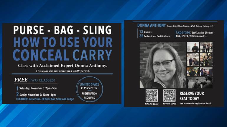 NRA Women | Gun Tote’n Mamas and Donna Anthony to Host Concealed Carry Class at Buds Gun Shop