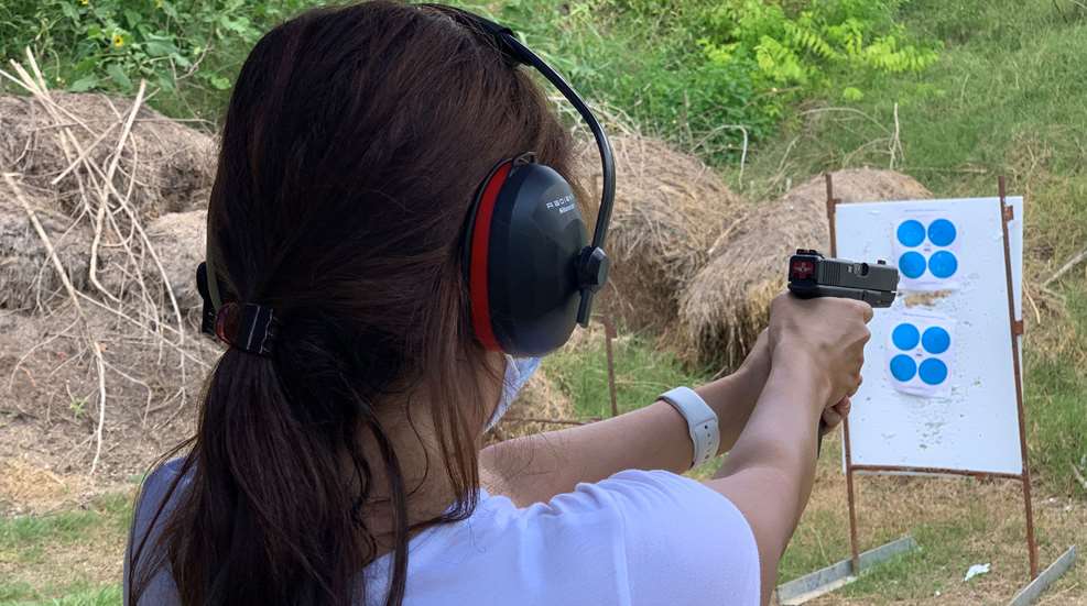 Rao Concentration Shooting Close To Target Photo By Rao