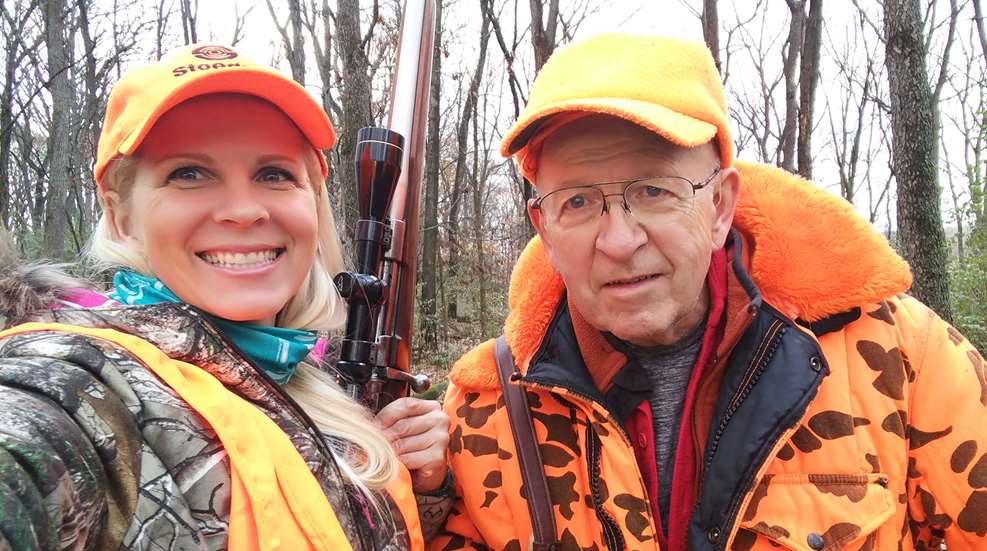 Becky Yackley And Father Deer Hunting