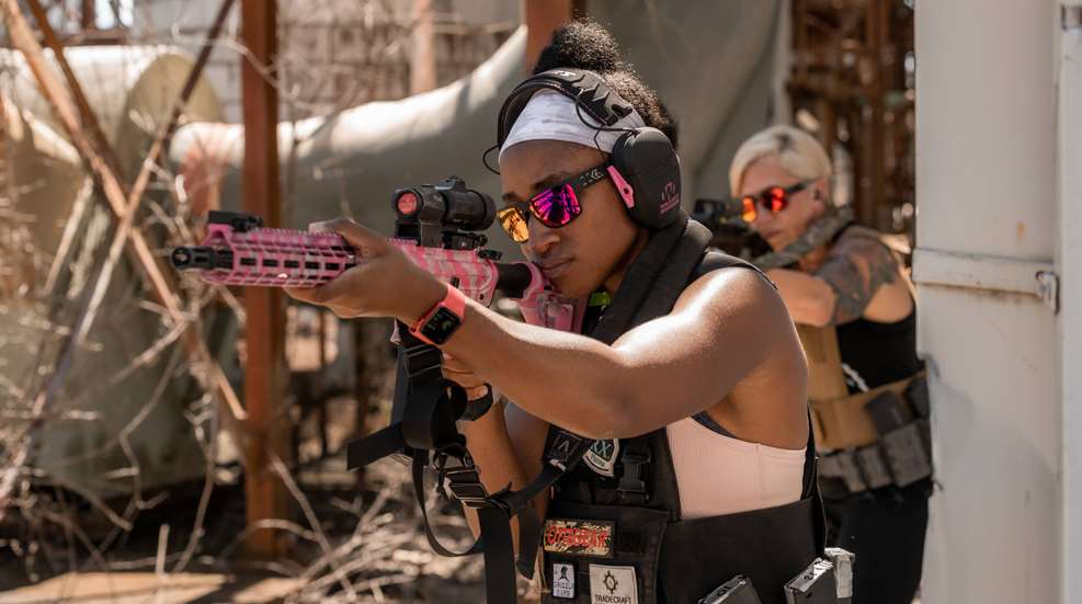 Woman In Gatorz Glasses Shooting
